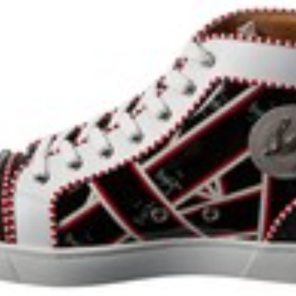 Christian Louboutin Lou Spikes Orlato Patent Sneaker - Picture 2 of 4